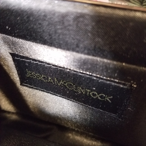 Black silver clutch evening handbag - Picture 4 of 4